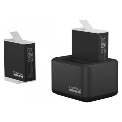 GoPro Dual Battery Charger + 2 Enduro Batteries for Hero 9, Hero 10, Hero 11and 12