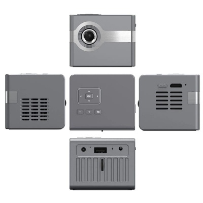 Mini Projetor DLP C50 com tripé