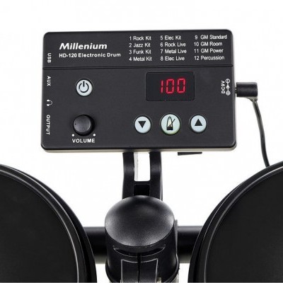 Painel de controlo de bateria eletrónica Millenium HD-120 com visor e botões