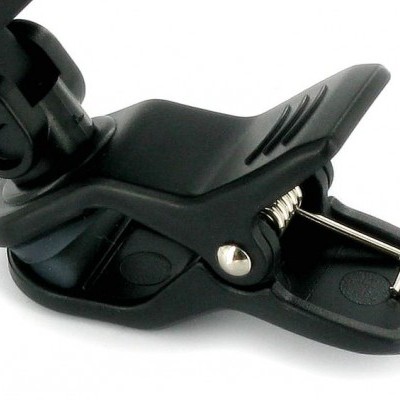 Mola de fixação preta com mola metálica