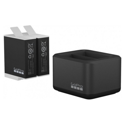 GoPro Dual Battery Charger + 2 Enduro Batteries for Hero 9, Hero 10, Hero 11and 12