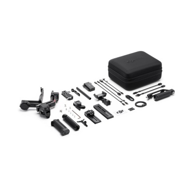 Conjunto de acessórios para câmera preta com caixa de armazenamento DJI