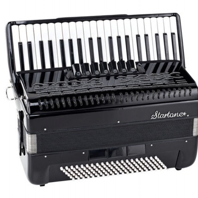 Startone Piano Accordion 120 Black MKII