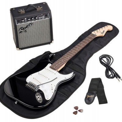 Fender SQ Strat Pack SSS BLK GB