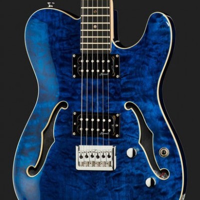 Harley Benton TE-90QM HH Trans Blue