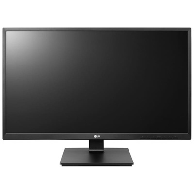 Monitor plano preto LG com base retangular