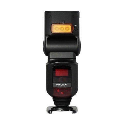 Flash fotográfico Yongnuo Digital YN-560 III preto com LED amarelo e visor vermelho
