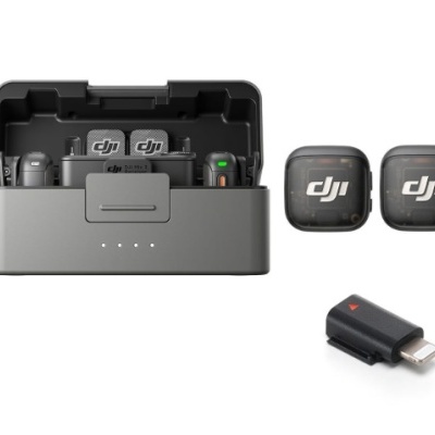 DJI Mic 3 (2TX + 1RX + Charging Case) + Mobile Phone Adapter (Lightning)