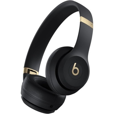 Beats Solo 4 Preto e Dourado