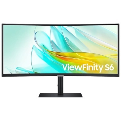 Samsung ViewFinity LS34C652UAUXEN 34" 2K QHD VA UltraWide Curva 100 Hz Freesync Preto