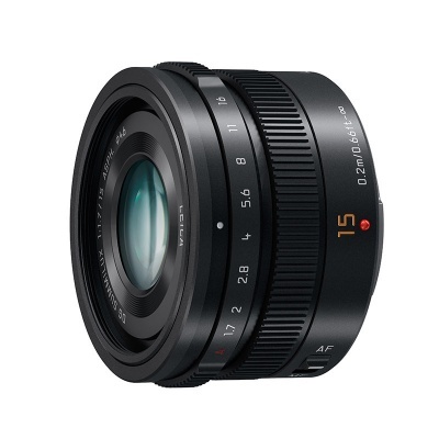 Panasonic Leica DG Summilux 15mm f/1.7 ASPH MFT-mount lens Black