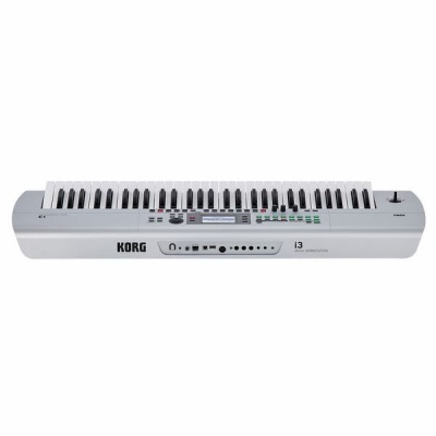 Teclado musical Korg i3 Workstation branco e preto