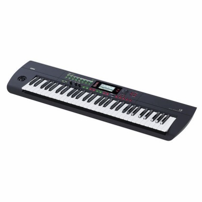 Teclado digital Yamaha PSS-480 preto com 49 teclas e display LCD