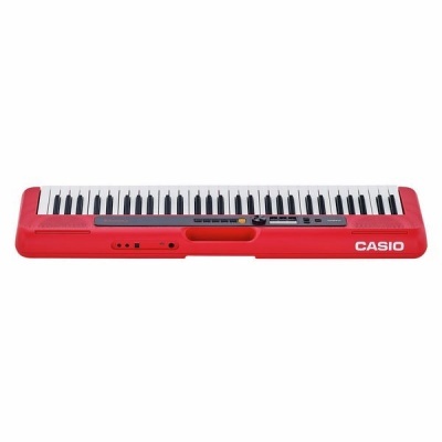 Teclado musical Casio vermelho com 44 teclas