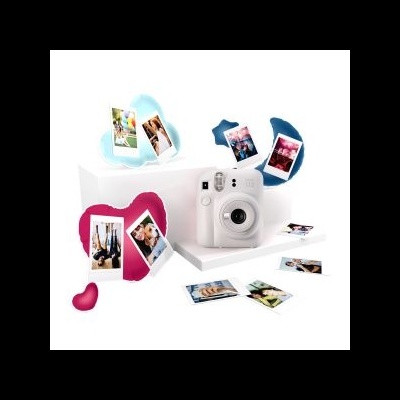 Instax Mini 12 Clay White Instant Camera + Film Instax Mini 10pc. + 3 Porta-Fotos