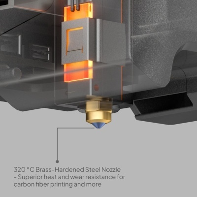 Bico para impressora 3D de aço endurecido com revestimento de latão e ponta azul