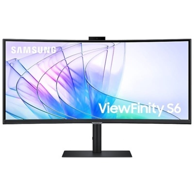 Samsung ViewFinity S34C652VAU 34 4K Ultra HD VA UltraWide Curvo 100 Hz FreeSync Webcam Preto