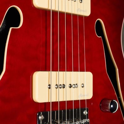 Harley Benton TE-90QM Trans Red