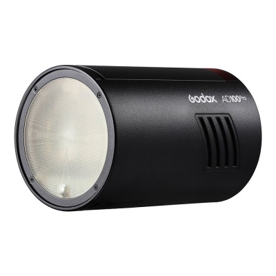 Flash de estúdio cilíndrico preto Godox AD100PRO