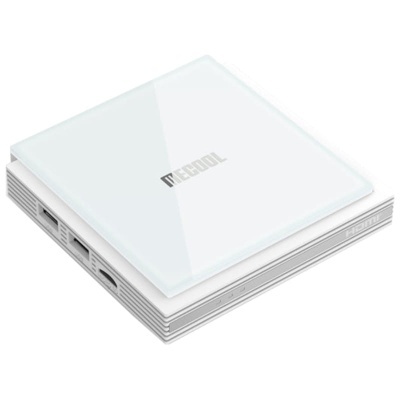 Mecool KM2 Plus Deluxe 4GB/32GB Certificado Netflix Android 11 Blanc
