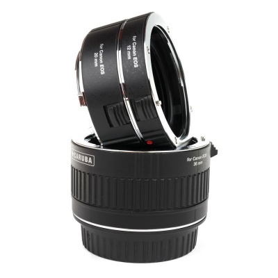 Caruba Extension Tube set Canon Chroom (type II) Caruba Extension Tube set Canon Chroom (type II)