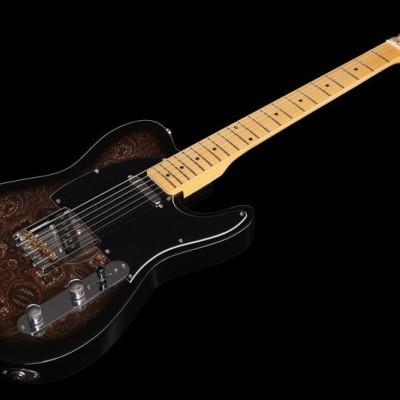 Harley Benton TE-70 Black Paisley