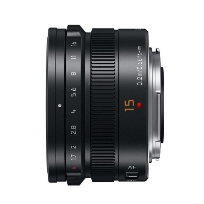 Panasonic Leica DG Summilux 15mm f/1.7 ASPH MFT-mount lens Black