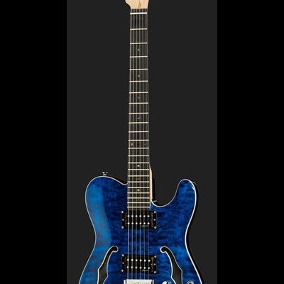 Harley Benton TE-90QM HH Trans Blue