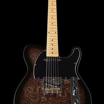 Harley Benton TE-70 Black Paisley
