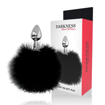 Darkness Plug Anal Extra com Cauda Preta – 7 cm