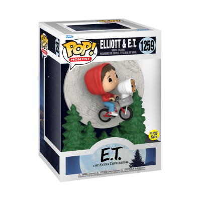 Funko POP Moment ET 40th- Elliott and ET Flying [1259] GITD