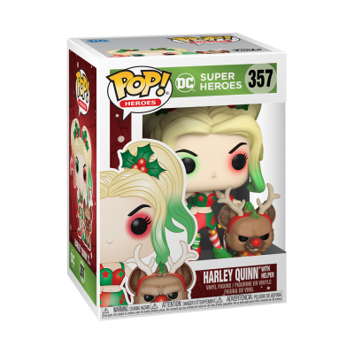 Funko POP Heroes: DC Holiday - Harley Quinn w/Helper [357]