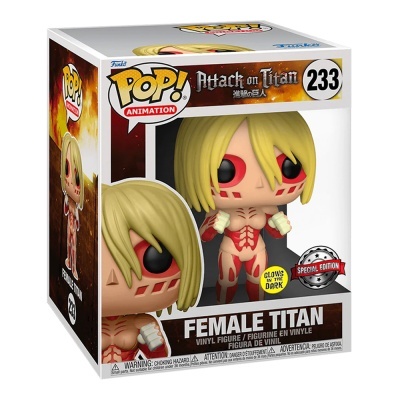 Funko POP Super Attack On Titan - Female Titan [233] GITD Special Edition CAIXA DANIFICADA