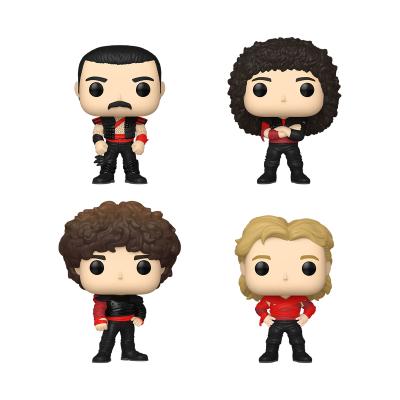 Funko POP Rocks: Queen 4PK - Freddie Mercury/ Brian May/ John Deacon/ Roger Taylor