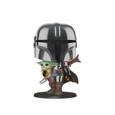 Funko POP Star Wars: The Mandalorian - The Mando w/ Child 10' [380]