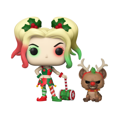 Funko POP Heroes: DC Holiday - Harley Quinn w/Helper [357]