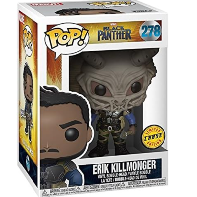 Bundle Chase Funko POP Marvel: Black Panther - Erik Killmonger (Comum + Chase)