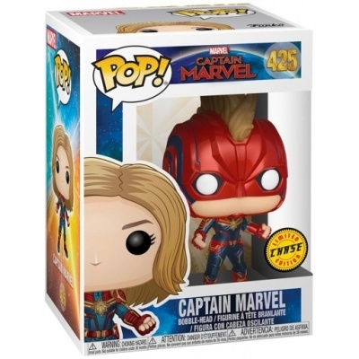 Bundle Chase Funko POP Marvel: Captain Marvel ( Comum + Chase)