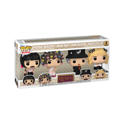 Funko POP Rocks: Queen 4PK - Freddie Mercury/ Brian May/ John Deacon/ Roger Taylor ENTREGA DE RESERVAS PARCIAIS