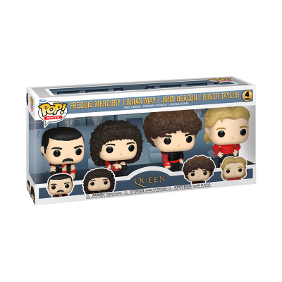 Funko POP Rocks: Queen 4PK - Freddie Mercury/ Brian May/ John Deacon/ Roger Taylor