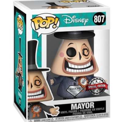 Funko POP Disney: NBC - Mayor with Megaphone (Diamond Collection) [807] Special Edition Sticker CAIXA DANIFICADA