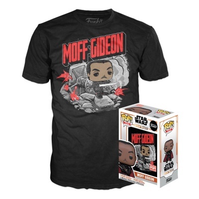 Funko POP & TEE Star Wars: The Mandalorian - Moff Gideon GITD (Special Edition Sticker)
