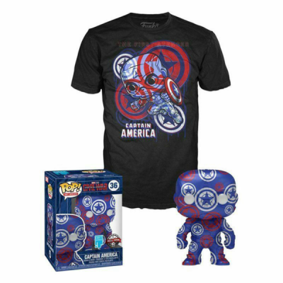Funko POP & TEE Marvel: Patriotic Age - Captain America [36] Special Edition