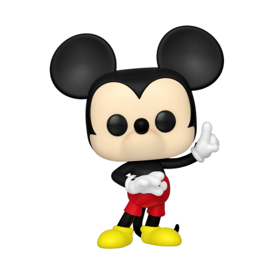 Figura de vinil Funko Pop Mickey com calças vermelhas e luvas brancas