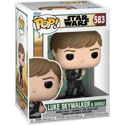 Funko POP Star Wars: The Book of Boba Fett - Luke Skywalker with Grogu [583]