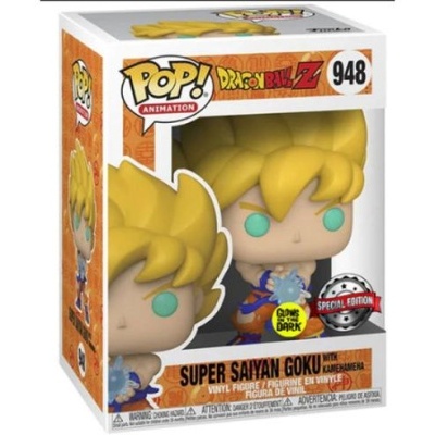 Funko POP Dragon Ball Z - Super Saiyan Goku w/Kamehameha [948] Special Edition GITD