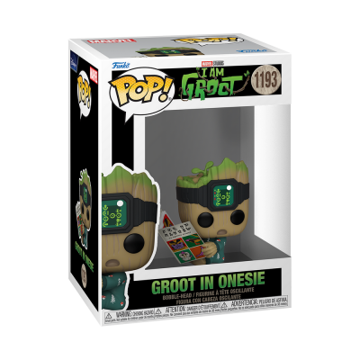 Funko POP Marvel:I am Groot - Groot PJs w/book [1193] CAIXA DANIFICADA