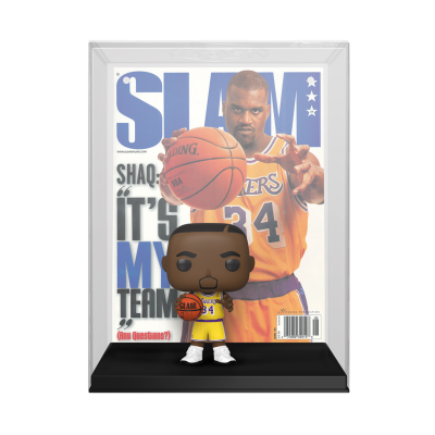 Figura Funko Pop shaquille O'Neal frente capa revista SLAM Lakers