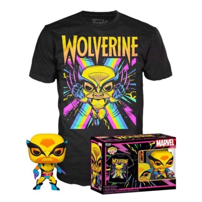 Funko POP & TEE Marvel Black Light - Wolverine [802] Special Edition
