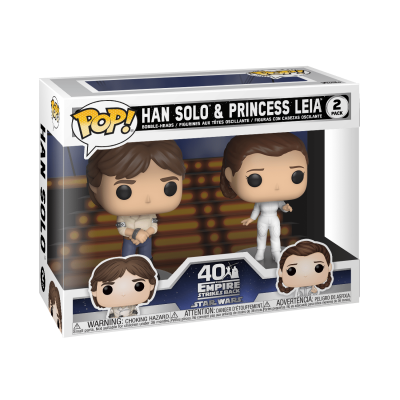 Funko POP Vinyl Star Wars - 2PK Han Solo & Princess Leia [2]